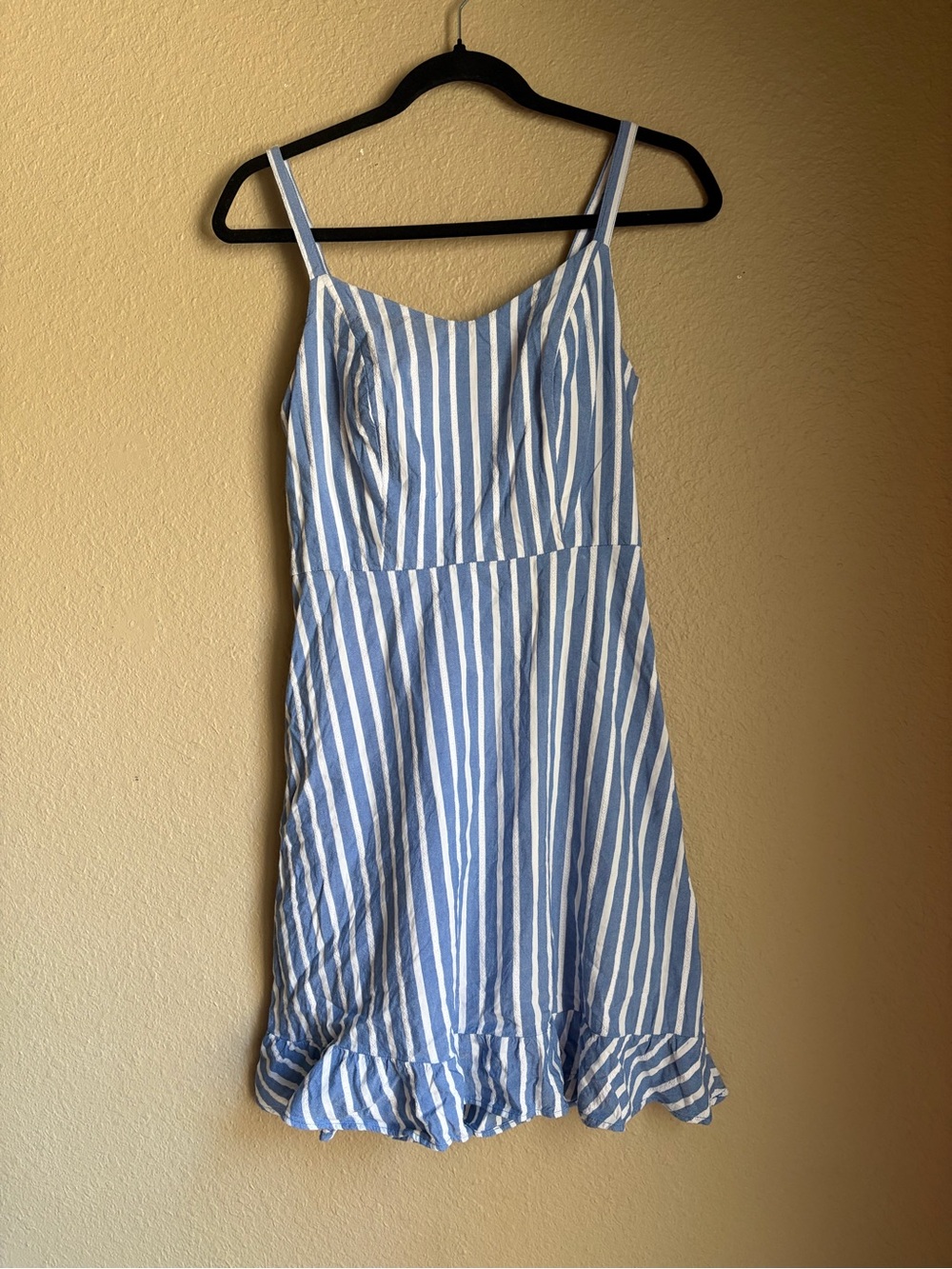 Old Navy Blue and White Striped Mini Sundress